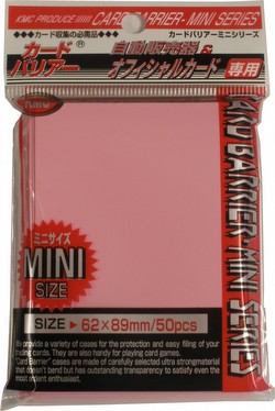 KMC Card Barrier Mini Series Yu-Gi-Oh Size Sleeves - Pastel Pink Case [30 packs]