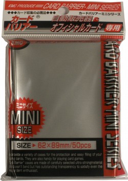 KMC Card Barrier Mini Series Yu-Gi-Oh Size Sleeves - Silver Case [30 packs]