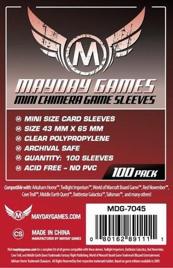 Mayday Mini Chimera Board Game Sleeves Case [100 Packs/43mm x 65mm]