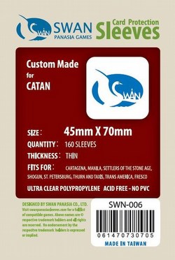 Swan Panasia Mini European Board Game Sleeves Case [100 Packs/45mm x 70mm]