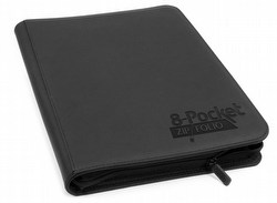 Ultimate Guard XenoSkin Black 8-Pocket ZipFolio Case [12 binders]
