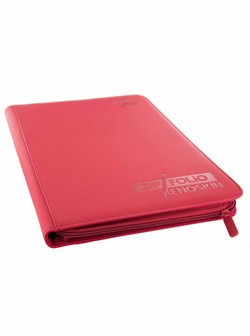 Ultimate Guard XenoSkin Red 9-Pocket ZipFolio Case [12 ZipFolios]