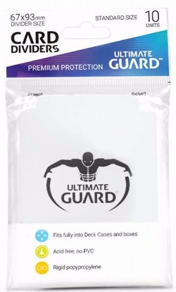 Ultimate Guard White Card Dividers [10 Packs]