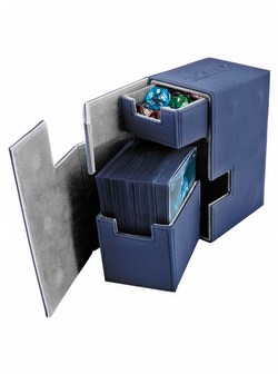 Ultimate Guard Blue Flip 'n' Tray Deck Case 80+ Carton [12 deck cases]