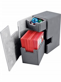 Ultimate Guard Grey Flip 'n' Tray Deck Case 80+ Carton [12 deck cases]