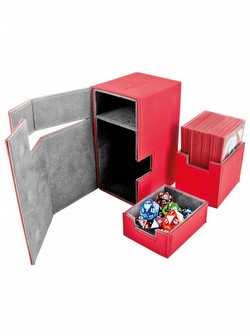 Ultimate Guard Red Flip 'n' Tray Deck Case 80+ Carton [12 deck cases]
