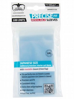 Ultimate Guard Japanese Size Precise-Fit Resealable Sleeves Case [100 packs]