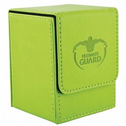 Ultimate Guard Green Leatherette Flip Deck Case 100+ Carton [12 deck cases]