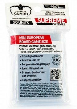 Ultimate Guard Supreme Mini European Board Game Sleeves [10 Packs]