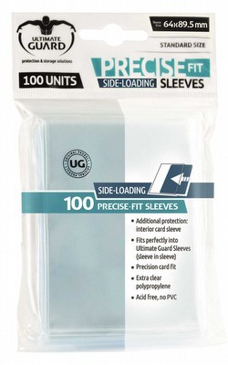 Ultimate Guard Standard Size Precise-Fit Side-Loading Sleeves Case [100 packs]