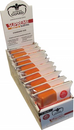 Ultimate Guard Supreme Standard Size Matte Orange Sleeves Case [5 boxes]