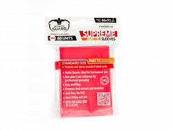 Ultimate Guard Supreme Standard Size Matte Red Sleeves Box [10 packs]