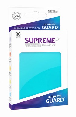 Ultimate Guard Supreme UX Standard Size Aquamarine Sleeves Box [10 packs]