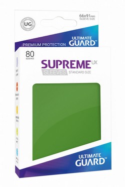 Ultimate Guard Supreme UX Standard Size Green Sleeves Case [5 boxes]