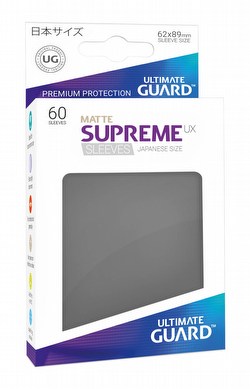Ultimate Guard Supreme UX Standard Size Matte Dark Grey Sleeves Box [10 packs]