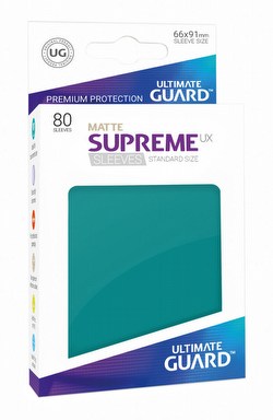 Ultimate Guard Supreme UX Standard Size Matte Petrol Blue Sleeves Case [5 boxes]