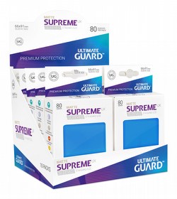 Ultimate Guard Supreme UX Standard Size Matte Royal Blue Sleeves Case [5 boxes/50 packs]