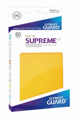 Ultimate Guard Supreme UX Standard Size Matte Yellow Sleeves Box [10 packs]