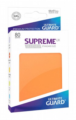 Ultimate Guard Supreme UX Standard Size Orange Sleeves Case [5 boxes]
