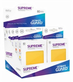 Ultimate Guard Supreme UX Standard Size Yellow Sleeves Case [5 boxes/50 packs]