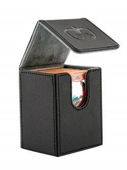 Ultimate Guard Xenoskin Black Flip Deck Case 80+ Carton [12 deck cases]