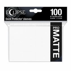 Ultra Pro Pro-Matte Eclipse Standard Size Deck Protectors Box - Arctic White