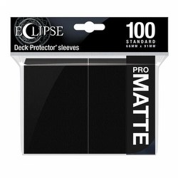 Ultra Pro Pro-Matte Eclipse Standard Size Deck Protectors Box - Jet Black