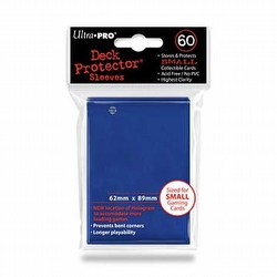 Ultra Pro Small Size Deck Protectors Case - Blue [10 boxes] (New Hologram Location)