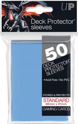 Ultra Pro Standard Size Deck Protectors Box - Light Blue [12 packs/66mm x 91mm]