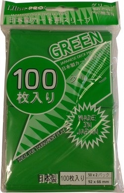 Ultra Pro Standard Size Deck Protectors Box - Green [Japanese]