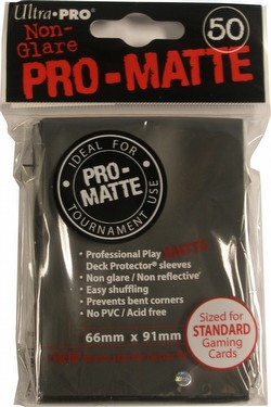 Ultra Pro Pro-Matte Standard Size Deck Protectors Case - Black [10 boxes]