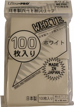 Ultra Pro Standard Size Deck Protectors Box - White [Japanese]