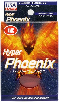 KMC Hyper Phoenix 100 ct. Standard Size Sleeves - Red Case [20 packs]