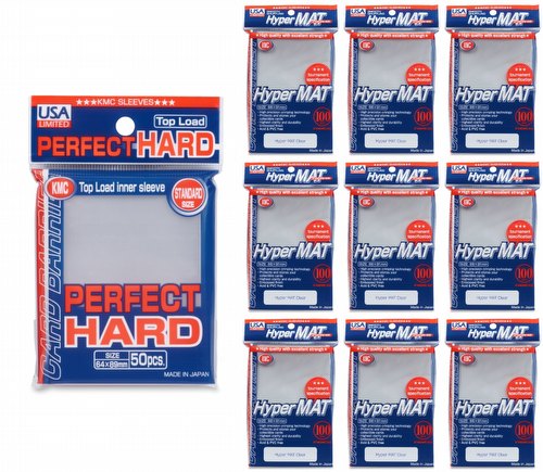 KMC Standard Size Sleeves - Perfect Hard [10 packs]