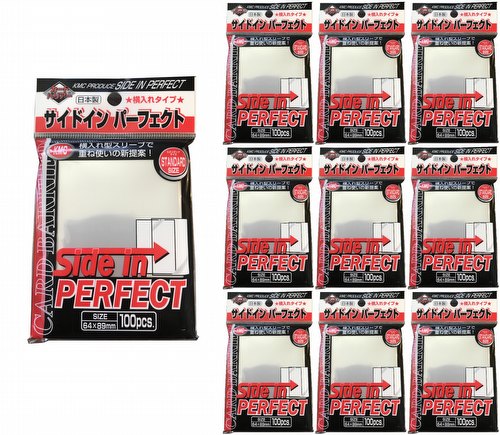 KMC Standard Size Sleeves - Perfect Size (Perfect Fit) Side In (Side Load) [10 packs]