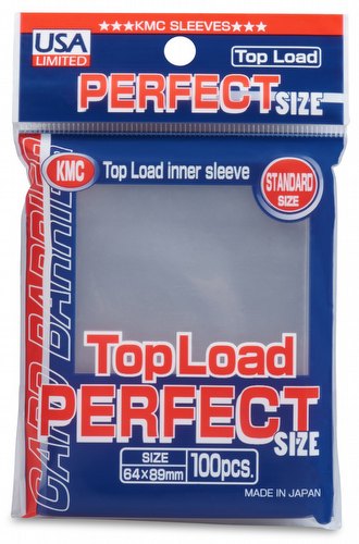 KMC Standard Size Sleeves - Perfect Size [5 packs]