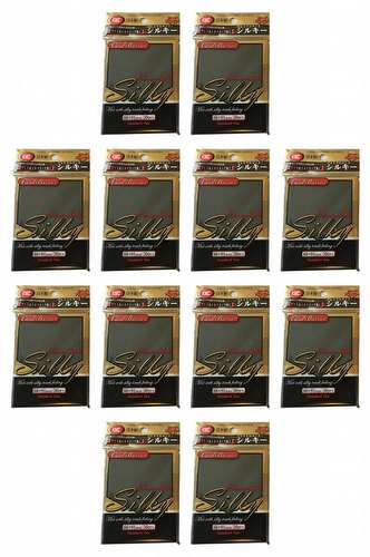 KMC Card Barrier Premiuim Mat Series Standard Size Sleeves - Silky Black [10 packs]
