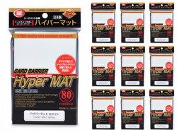 KMC Card Barrier Mat Series Standard Size Sleeves - New Hyper Matte White [10 packs]