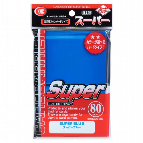 KMC Card Barrier Super Series Standard Size Sleeves - Super Blue [10 packs]