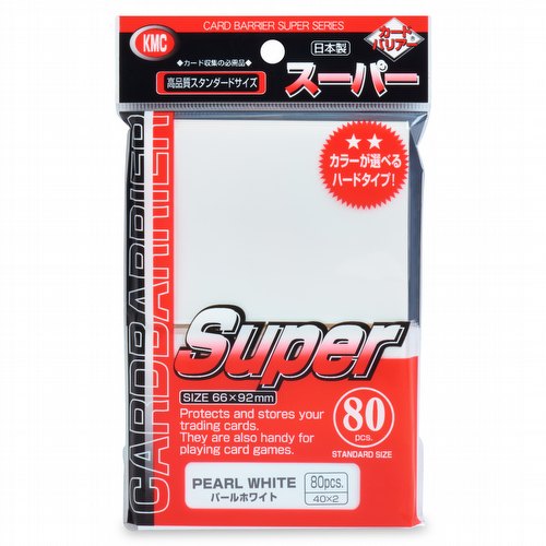 KMC Card Barrier Super Series Standard Size Sleeves - Pearl White Pack