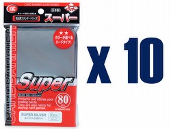 KMC Card Barrier Super Series Standard Size Sleeves - Super Silver [10 packs]