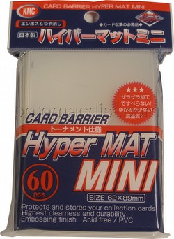 KMC Card Barrier Hyper Mat Mini Yu-Gi-Oh Size Sleeves Pack - Hyper Matte Clear