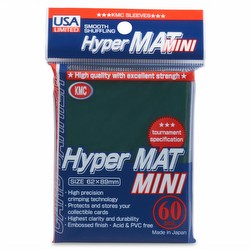 KMC Card Barrier Hyper Mat Mini Yu-Gi-Oh Size Sleeves Pack - Hyper Matte Green