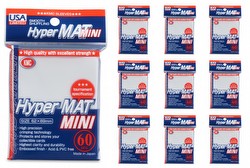 KMC Card Barrier Hyper Mat Mini Yu-Gi-Oh Size Sleeves - Hyper Matte White [10 packs]