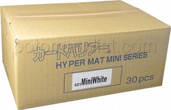 KMC Card Barrier Hyper Mat Mini Yu-Gi-Oh Size Sleeves - Hyper Matte White Case [30 packs]