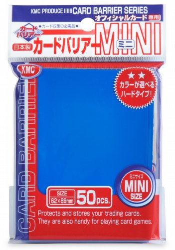 KMC Card Barrier Mini Series Yu-Gi-Oh Size Sleeves - Metallic BluePack