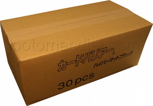 KMC Card Barrier Mat Series Standard Size Sleeves - Hyper Matte Black Case [30 packs]