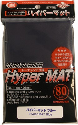 KMC Card Barrier Mat Series Standard Size Sleeves Pack - Hyper Matte Blue