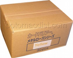 KMC Standard Size Metal Rose Sleeves - Yellow [30 packs]