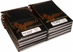 KMC Card Barrier Mat Series Standard Size Sleeves - Matte Black [10 packs]